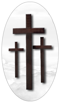 DNSBLUF 106 WT Three Crosses (Clouds) White